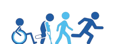 Recovery arc — wheelchair, crutch, walking, running
